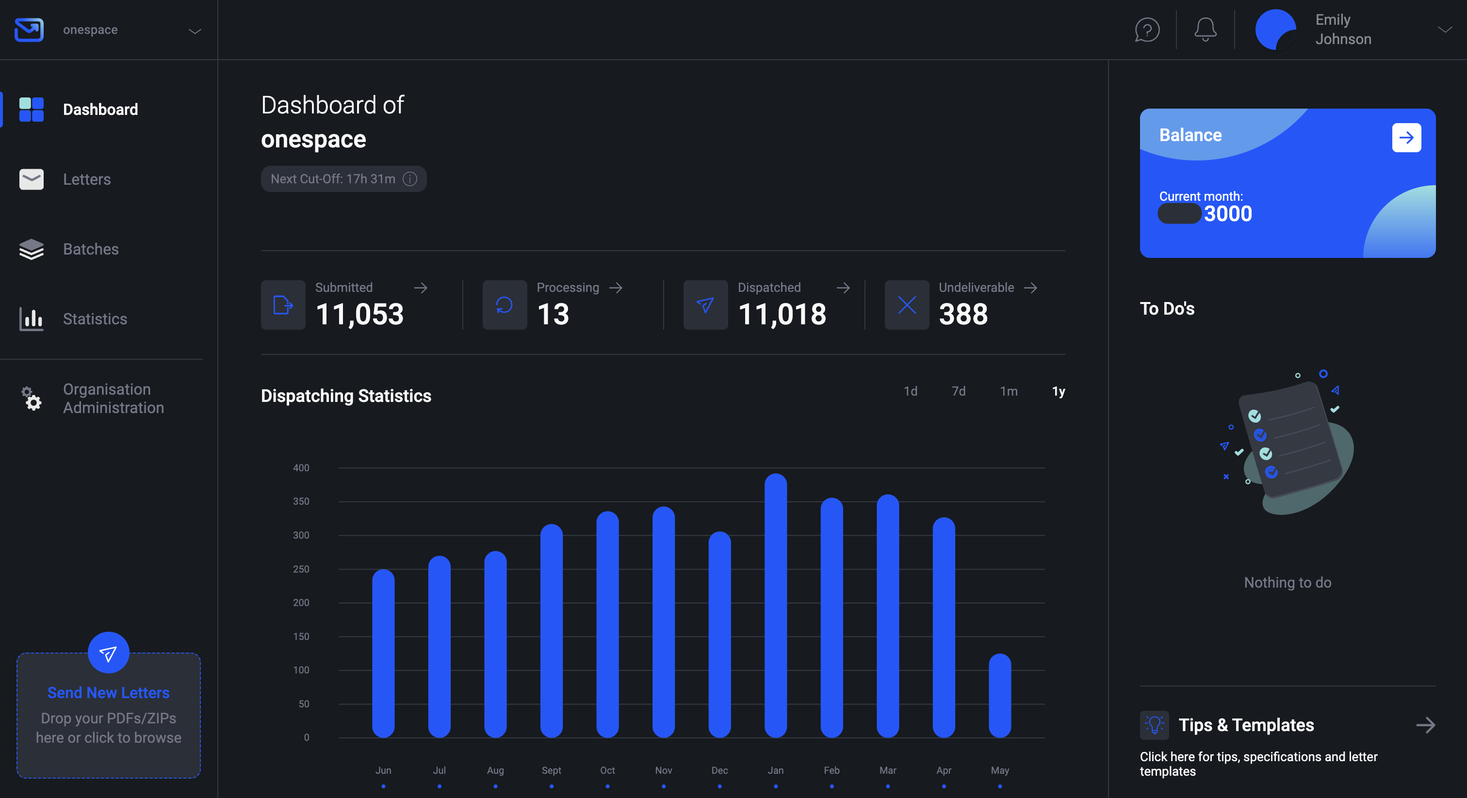 Print and mail service